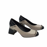 Pantofi eleganti cu tinte Karla Grey&Black