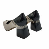 Pantofi eleganti cu tinte Karla Grey&Black