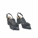 Pantofi eleganti cu tinte Metallica Black