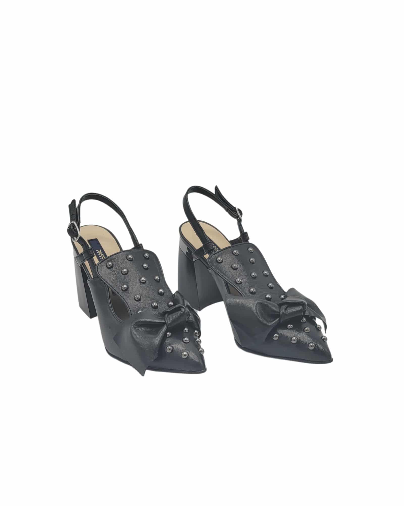 Pantofi eleganti cu tinte Metallica Black