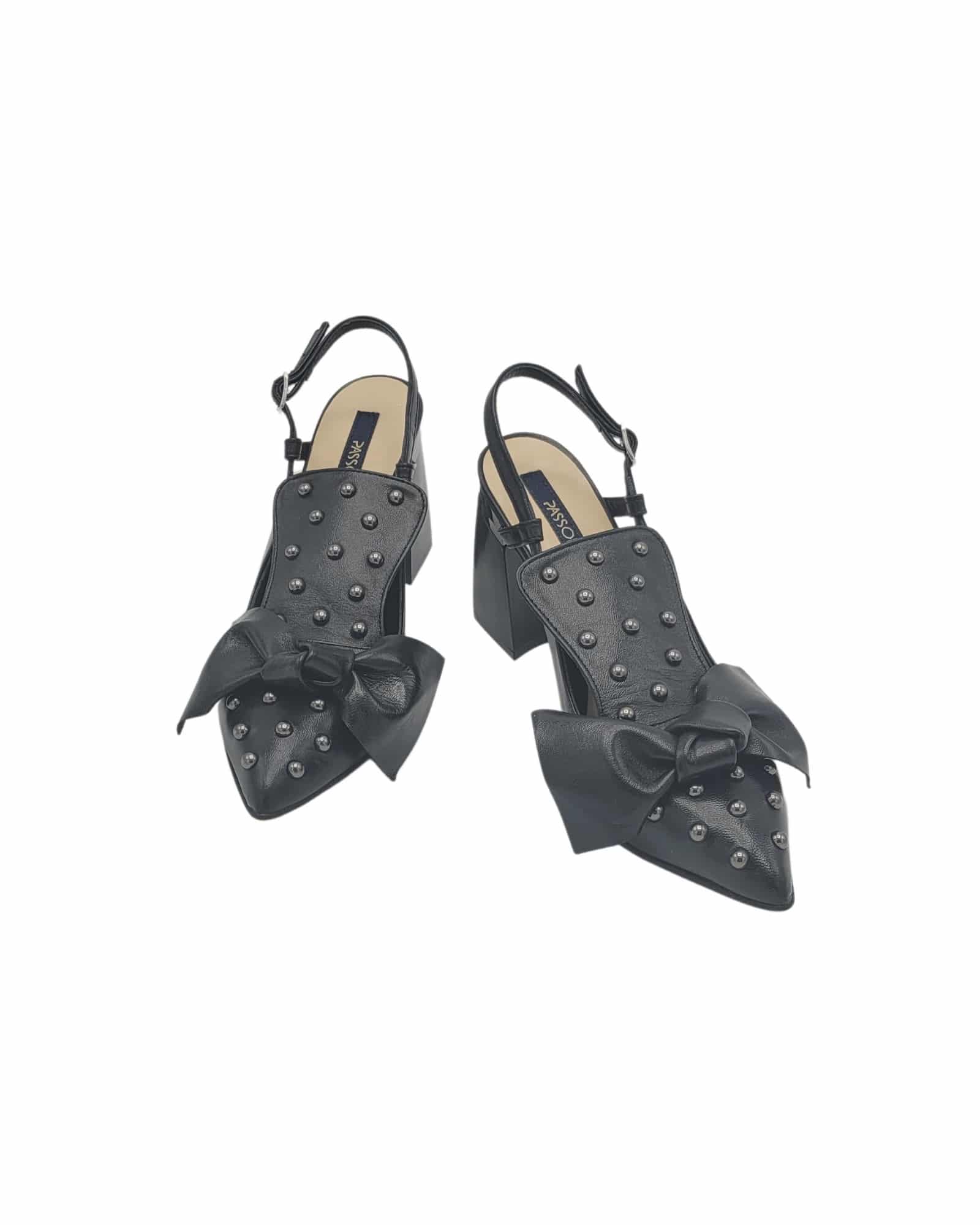 Pantofi eleganti cu tinte Metallica Black