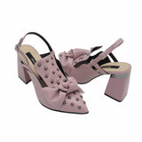 Pantofi eleganti cu tinte Metallica Lila