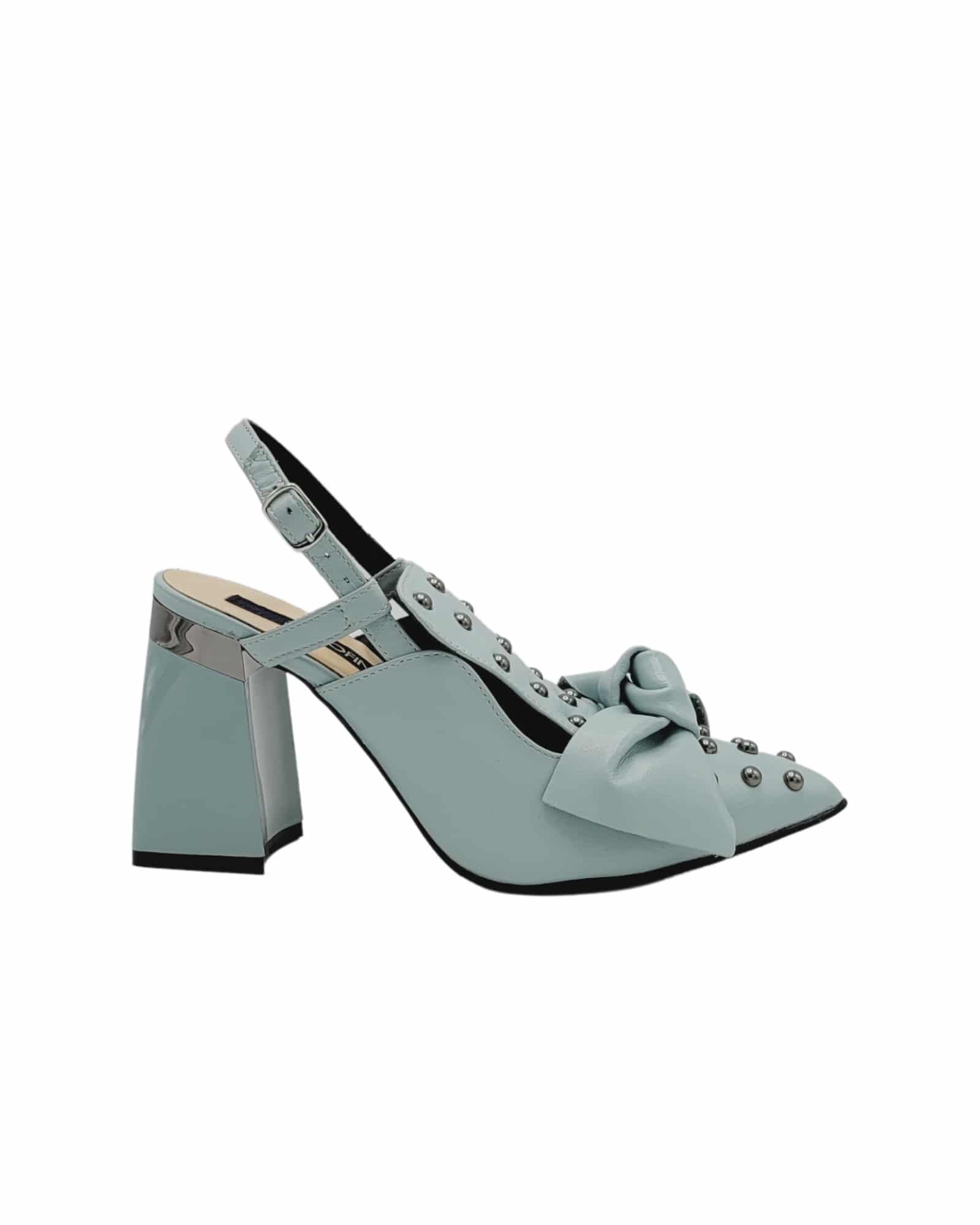 Pantofi eleganti cu tinte Metallica Mint