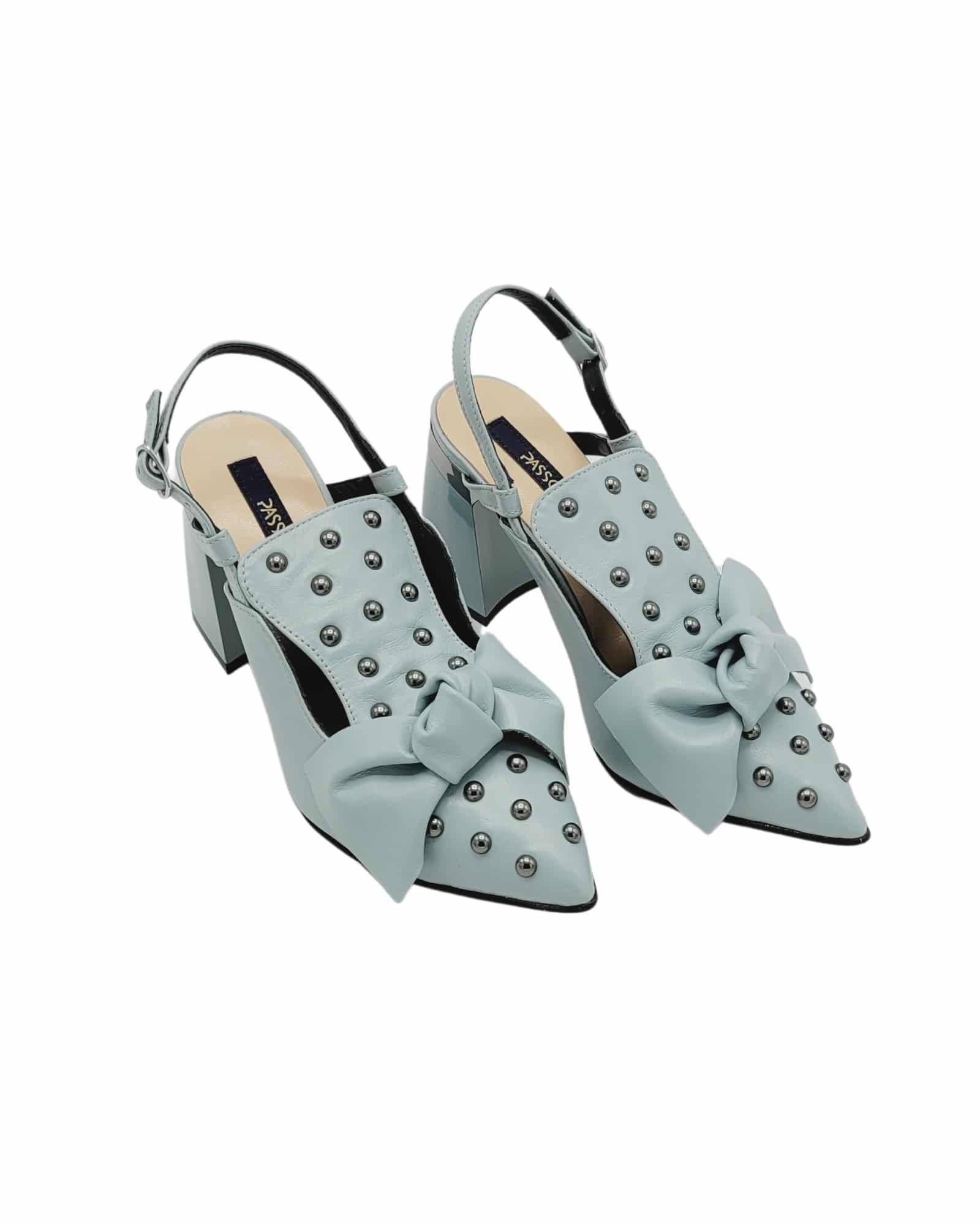 Pantofi eleganti cu tinte Metallica Mint