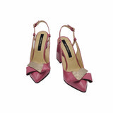 Pantofi eleganti decupati Jamila Fuchsia