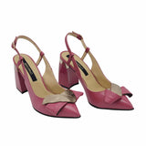 Pantofi eleganti decupati Jamila Fuchsia