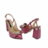 Pantofi eleganti decupati Jamila Fuchsia