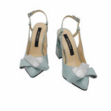 Pantofi eleganti decupati Jamila Mint
