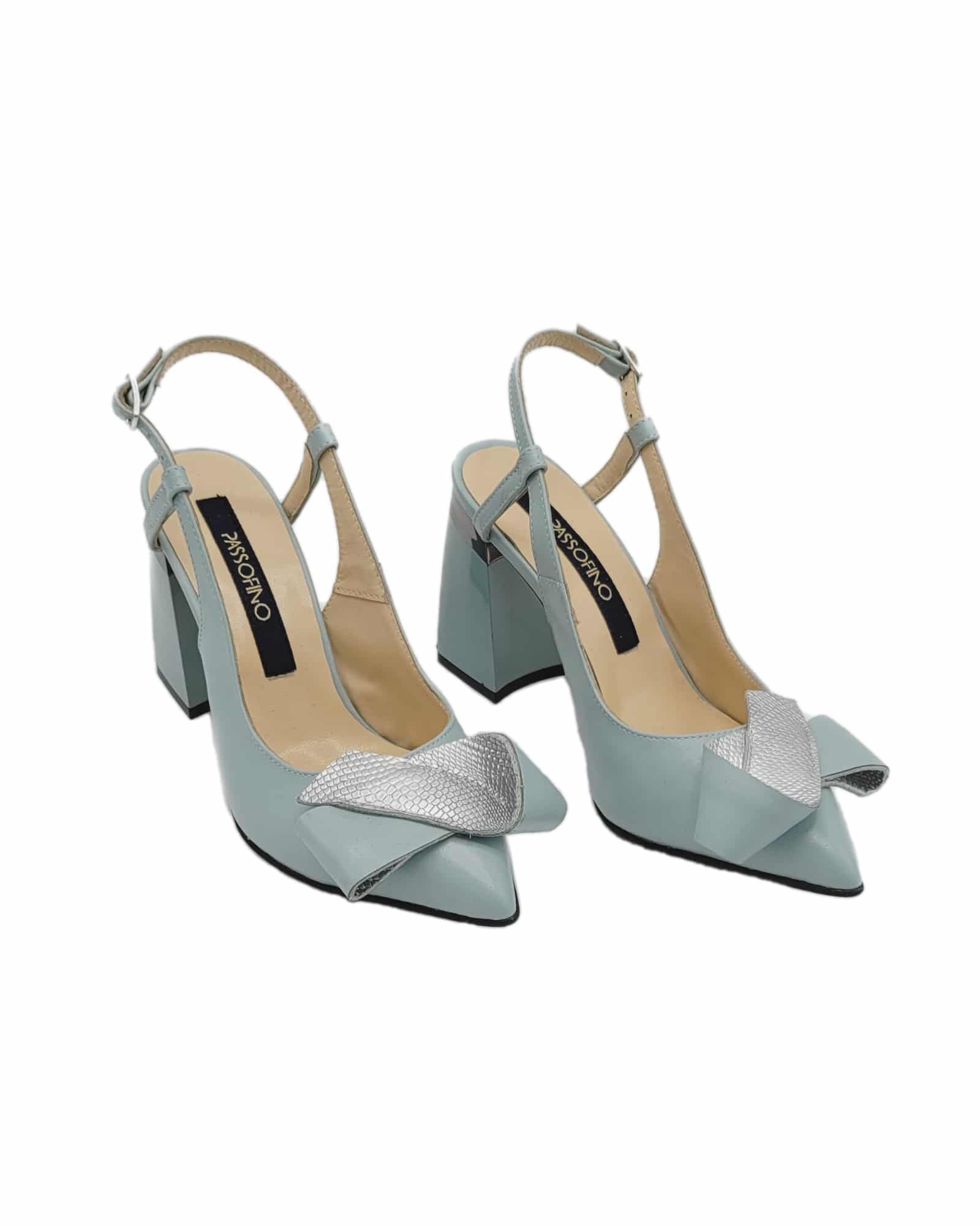 Pantofi eleganti decupati Jamila Mint