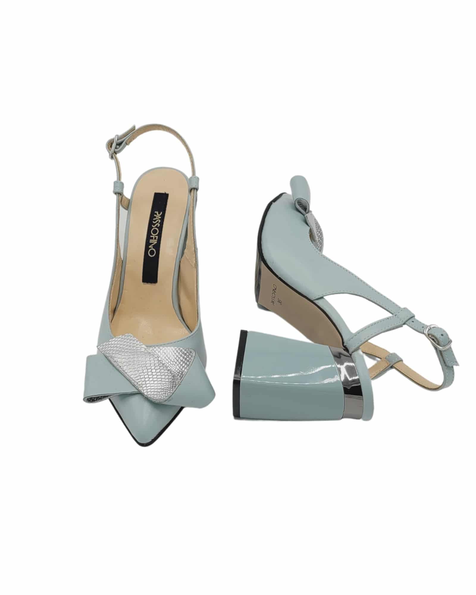 Pantofi eleganti decupati Jamila Mint