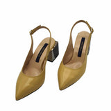 Pantofi eleganti decupati Mind Yellow