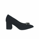Pantofi eleganti-office cu accesoriu PF168-21 negru