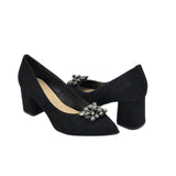 Pantofi eleganti-office cu accesoriu PF168-21 negru