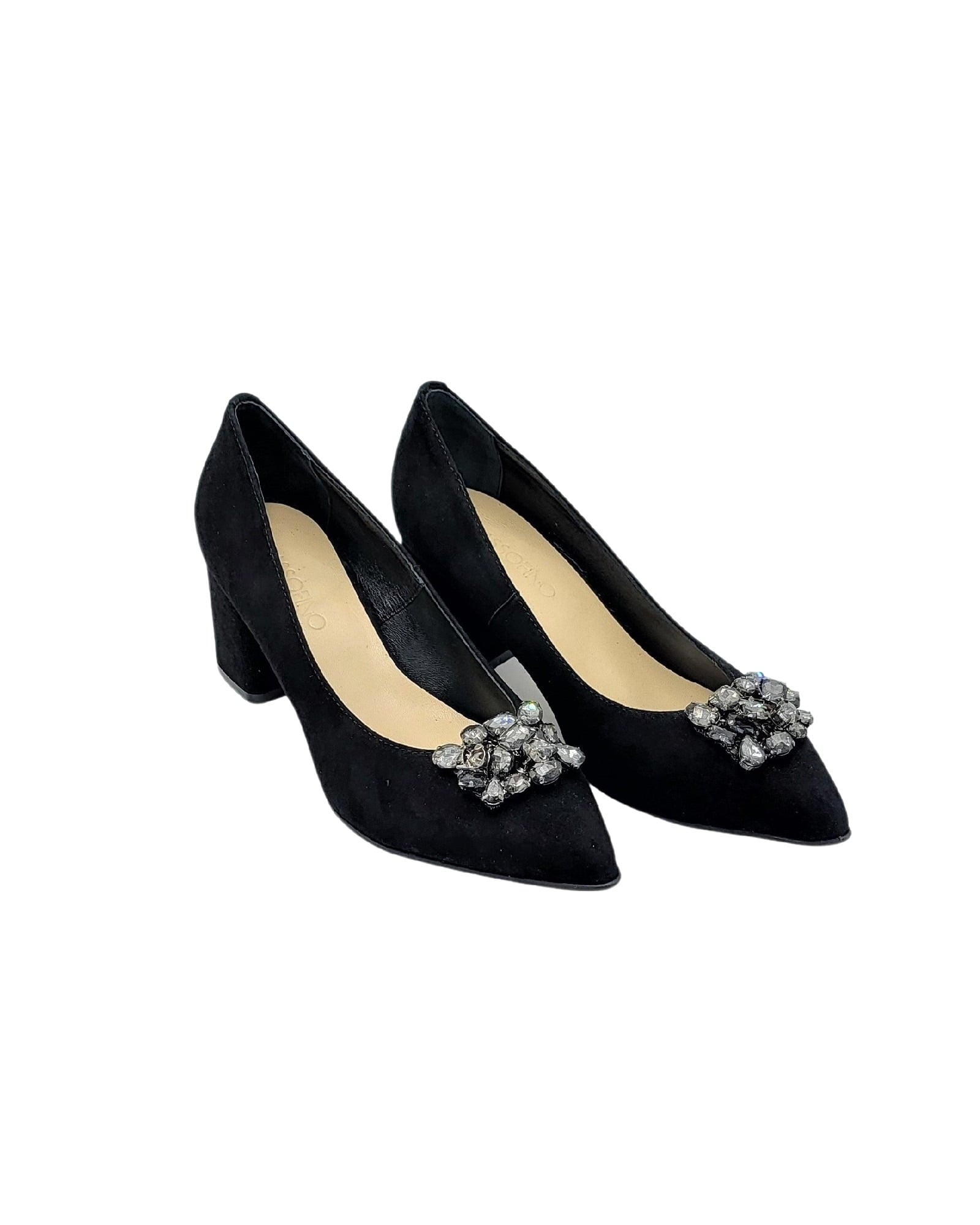Pantofi eleganti-office cu accesoriu PF168-21 negru