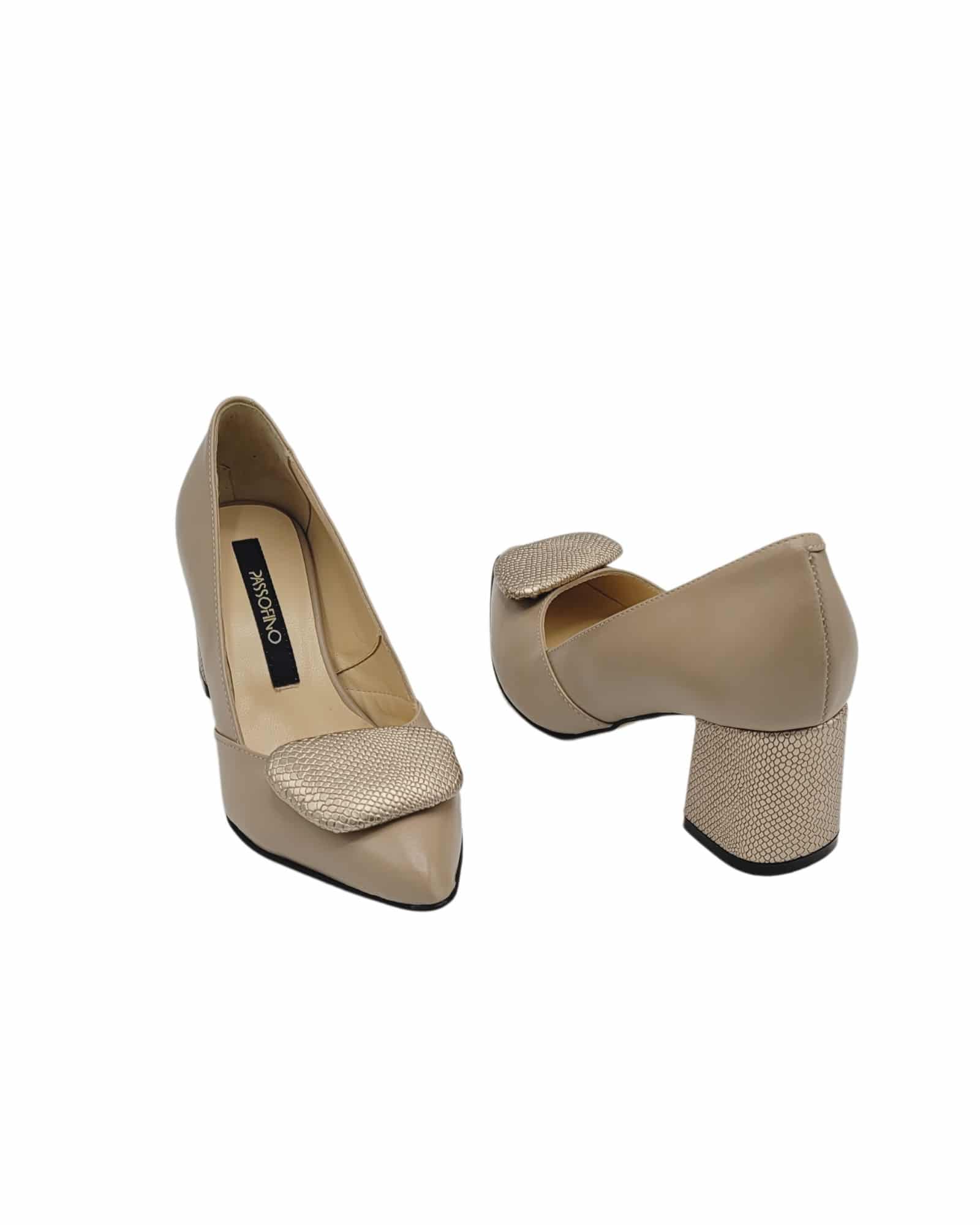 Pantofi eleganti-office Malvina Cappuccino