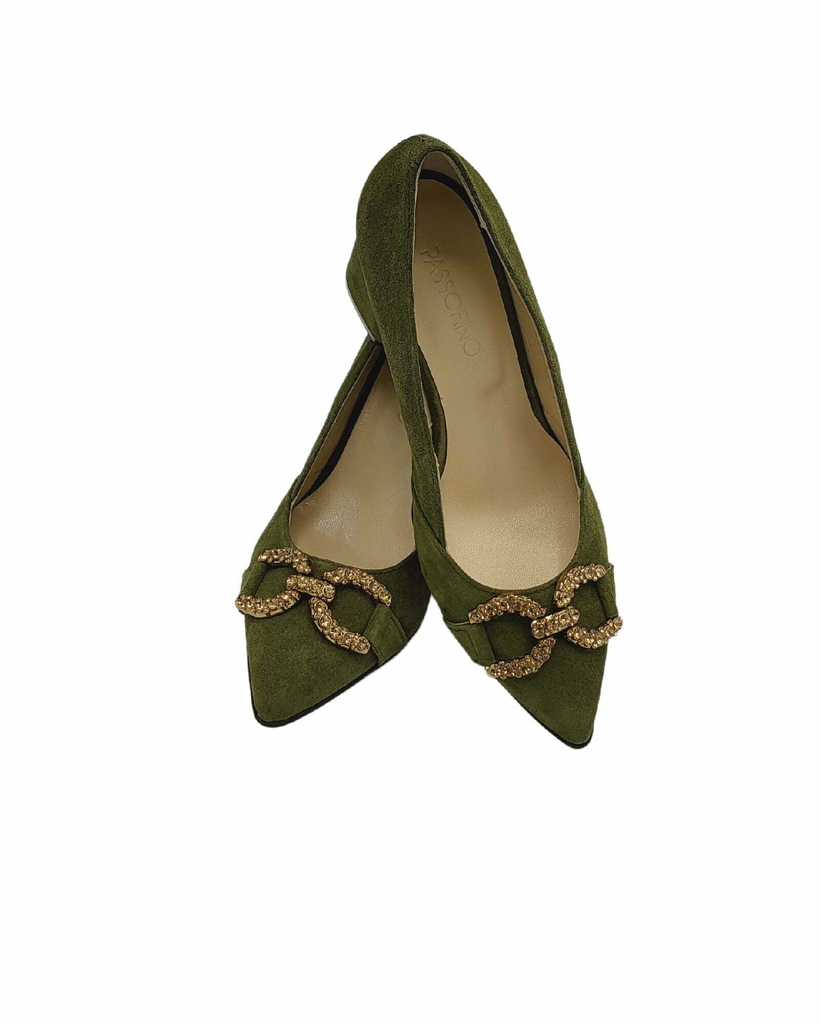 Pantofi eleganti-office PF168-20 olive