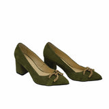 Pantofi eleganti-office PF168-20 olive