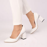 Pantofi eleganti PF309-3 alb