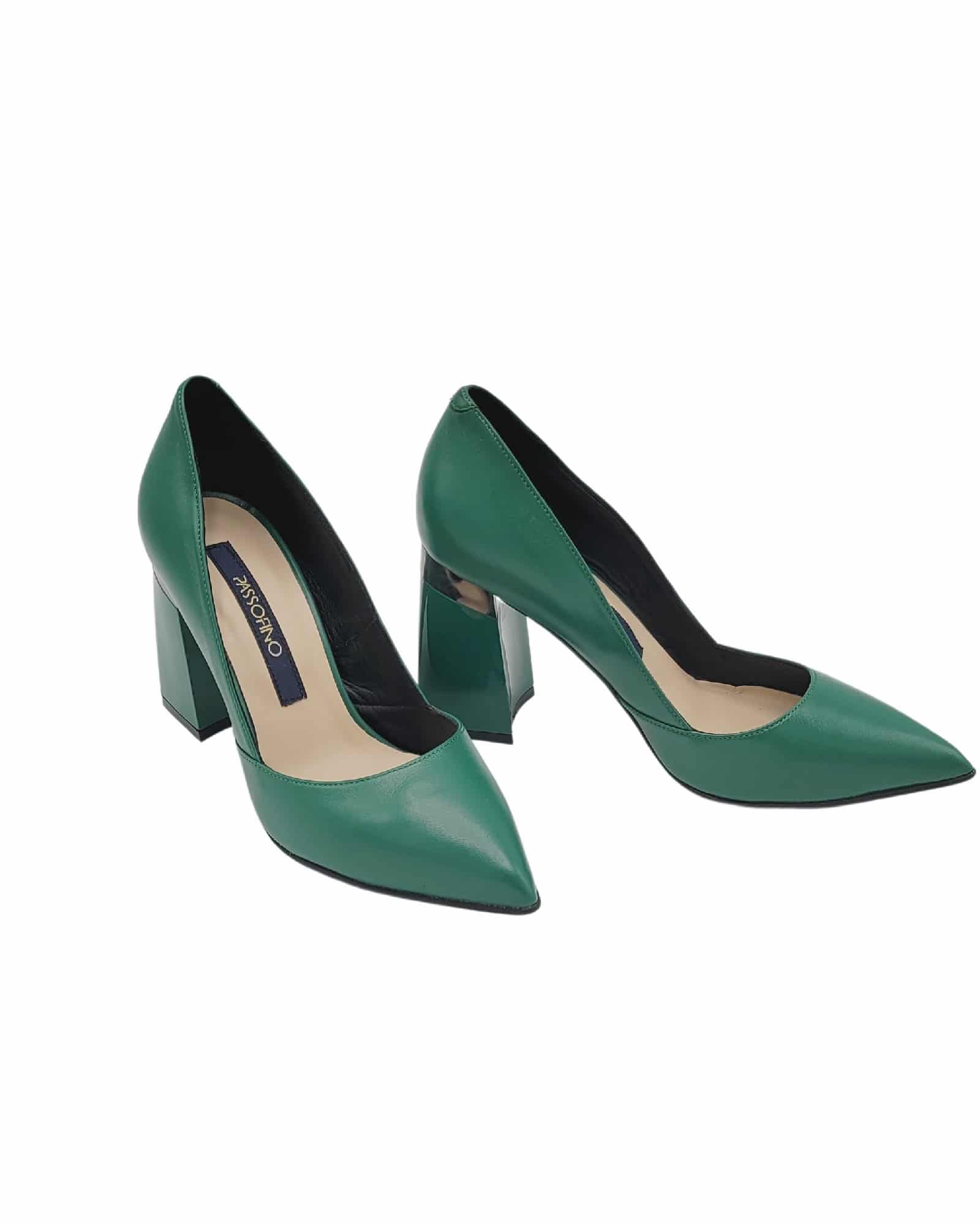Pantofi eleganti PF309-3 verde inchis