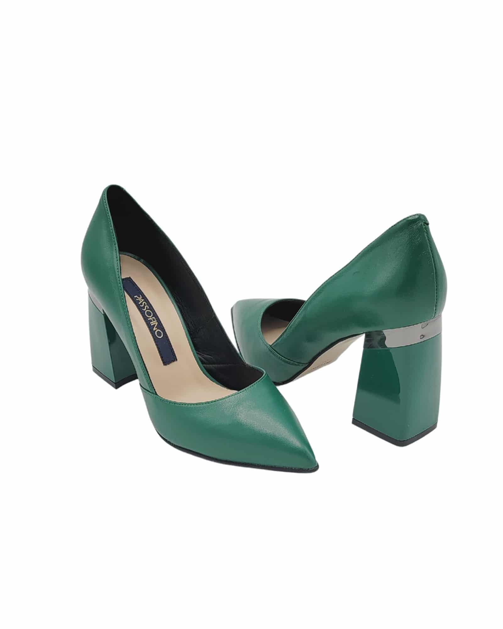 Pantofi eleganti PF309-3 verde inchis