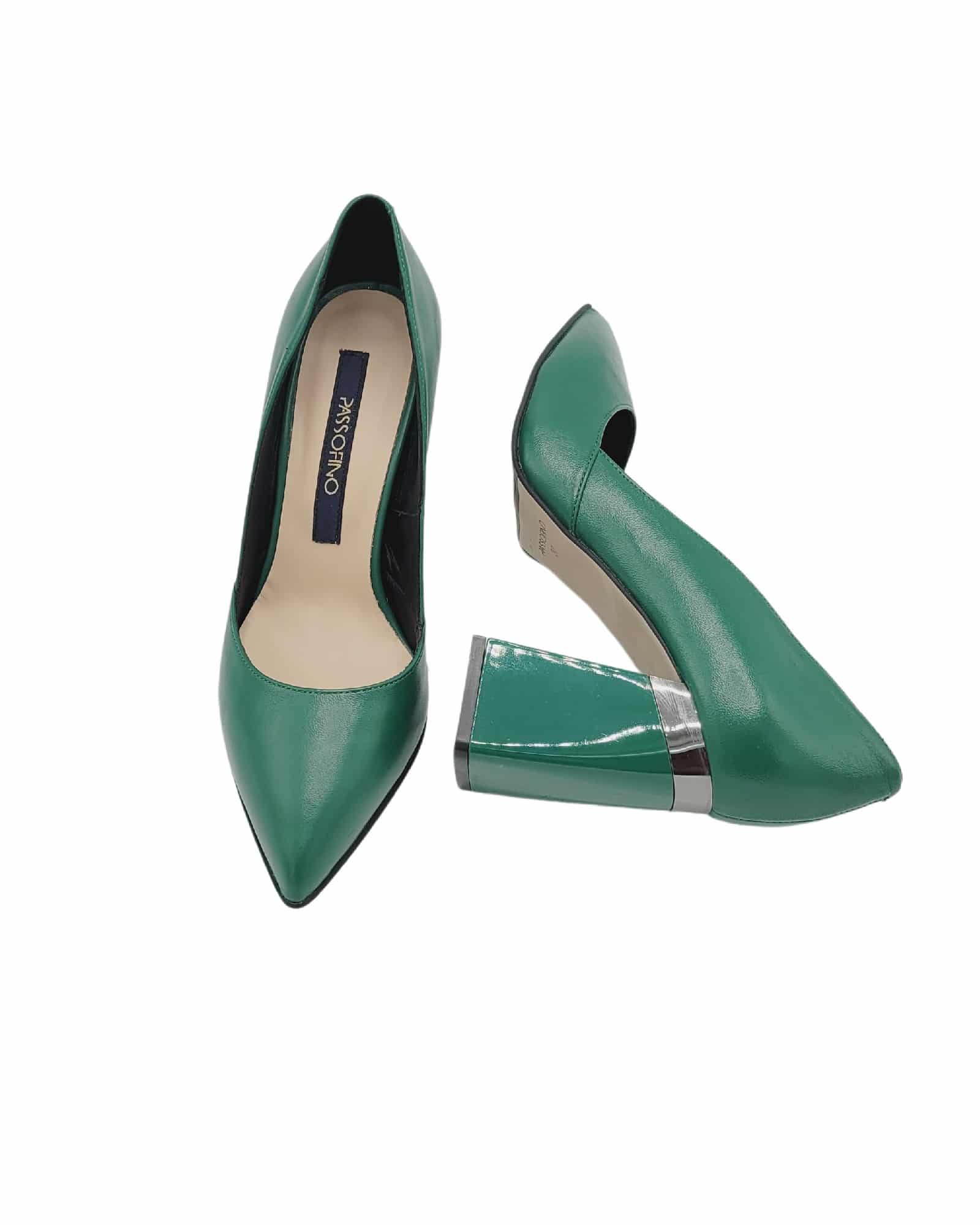 Pantofi eleganti PF309-3 verde inchis