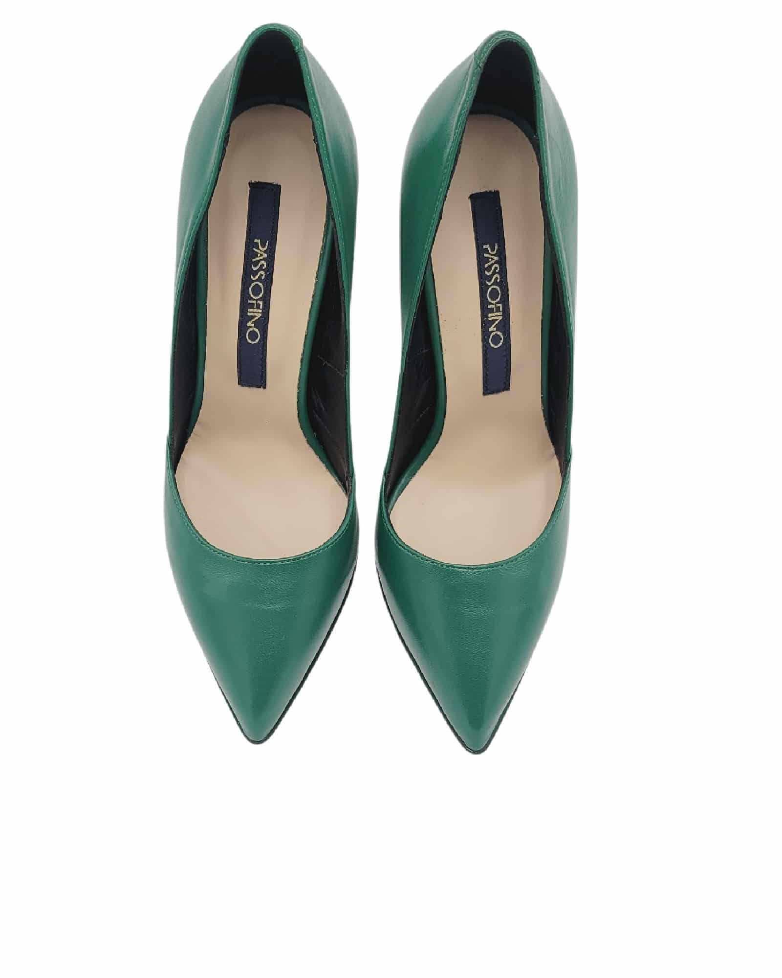 Pantofi eleganti PF309-3 verde inchis