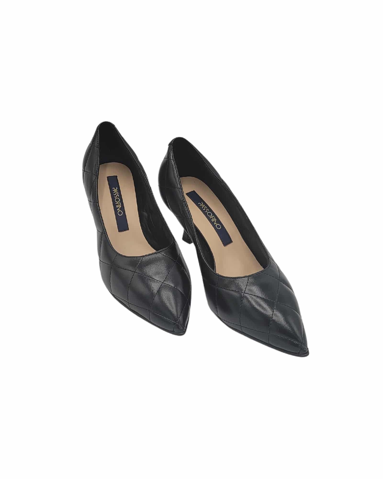 Pantofi negri cu toc modern PF0245-1