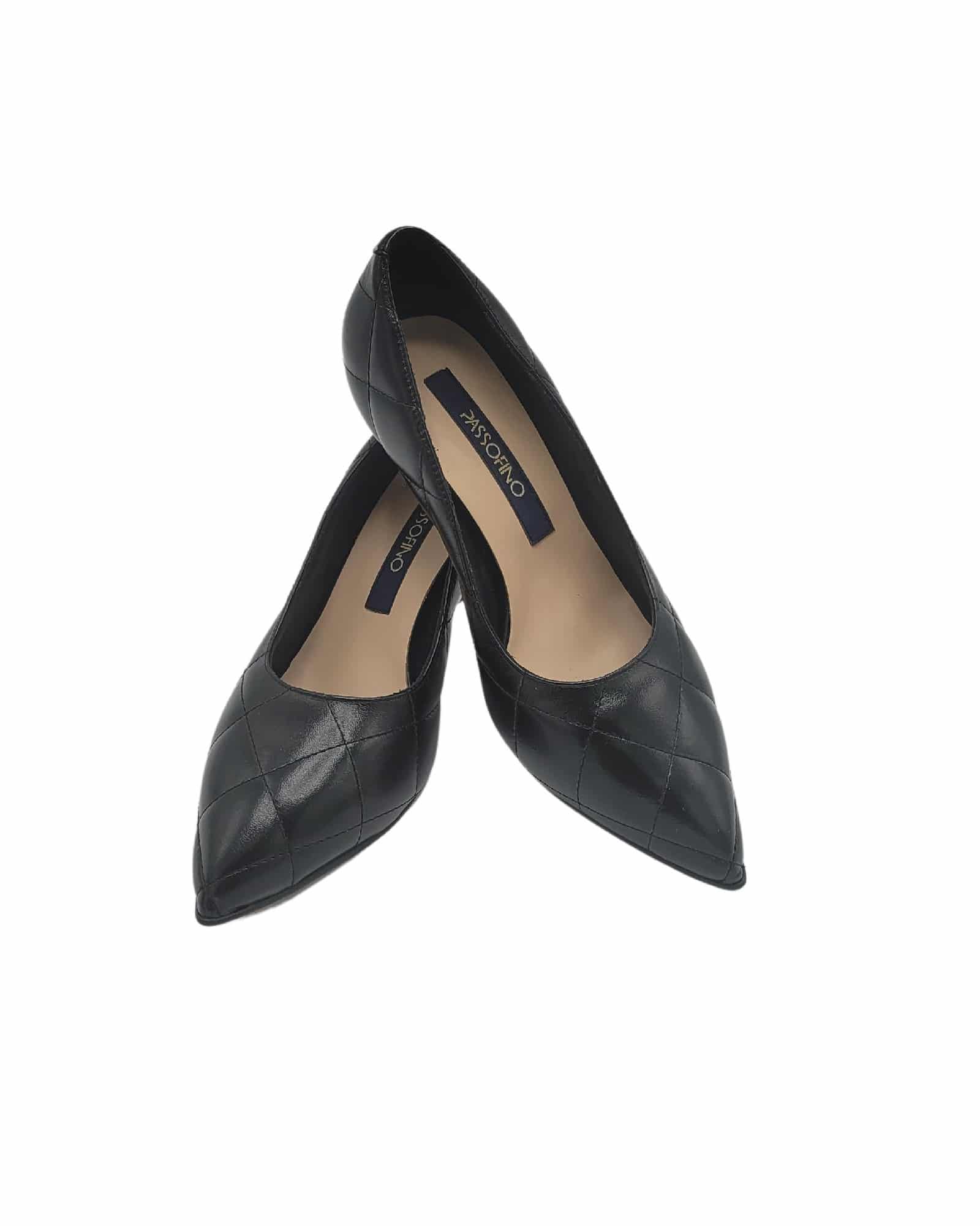 Pantofi negri cu toc modern PF0245-1