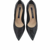 Pantofi negri cu toc modern PF0245-1