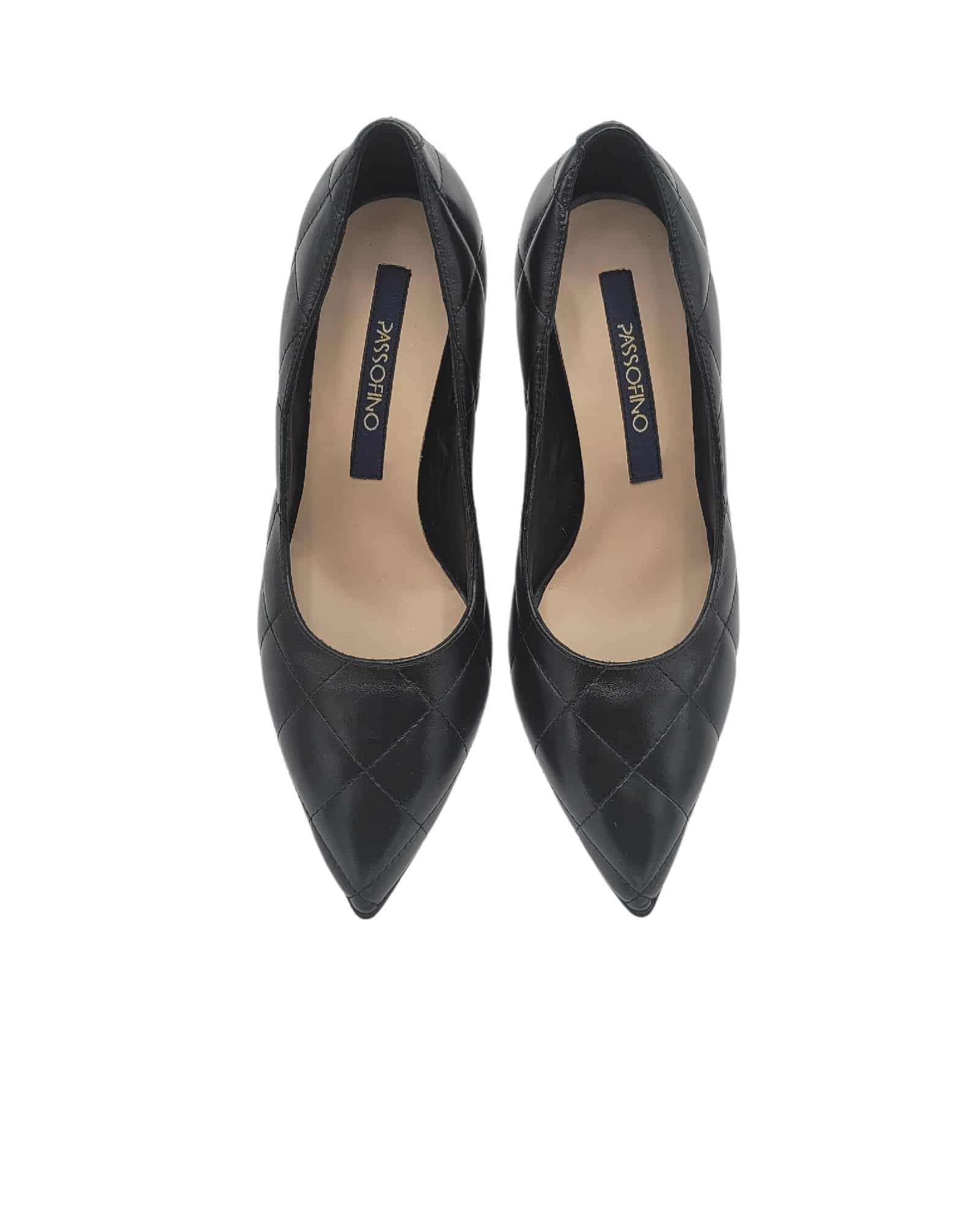 Pantofi negri cu toc modern PF0245-1