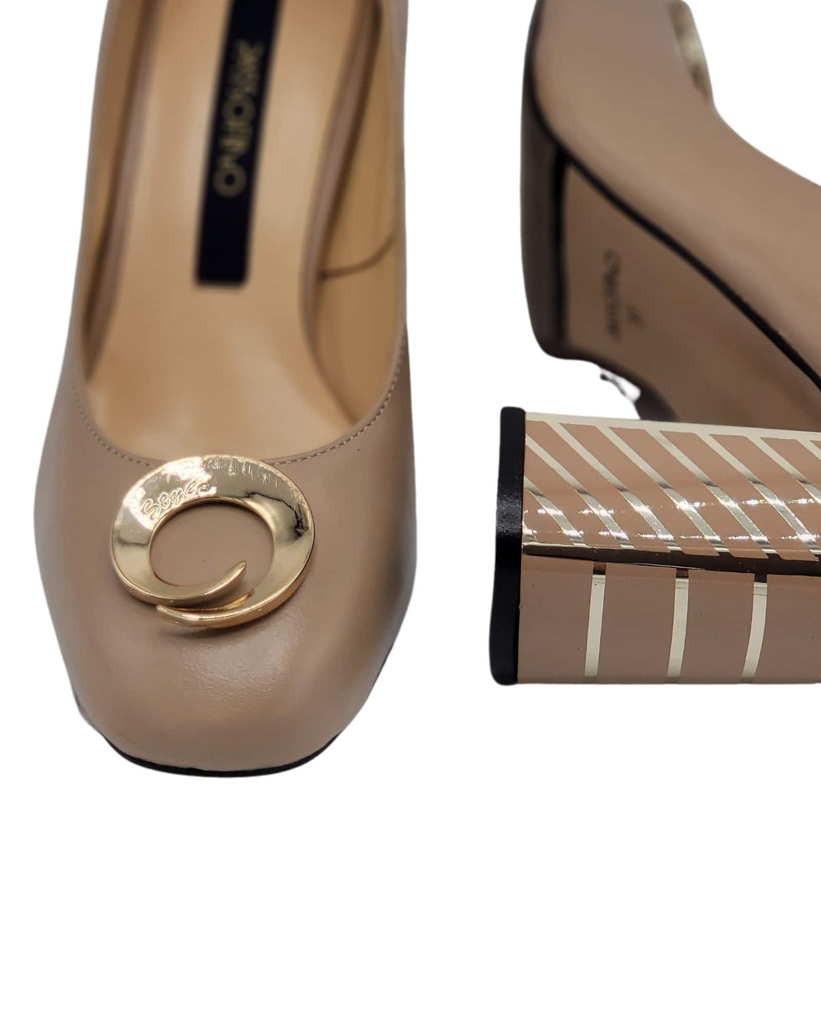 Pantofi office Amira Cappuccino
