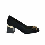 Pantofi office comozi cu accesoriu PF303-10 negru