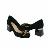 Pantofi office comozi cu accesoriu PF303-10 negru