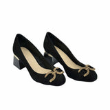 Pantofi office comozi cu accesoriu PF303-10 negru