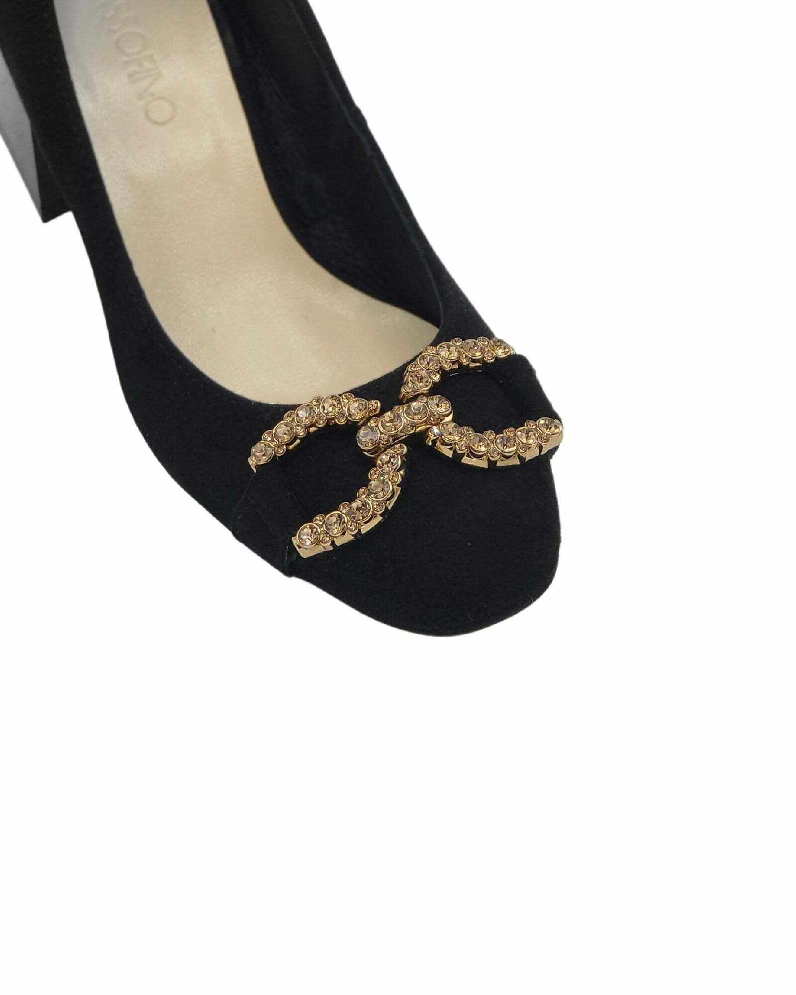Pantofi office comozi cu accesoriu PF303-10 negru