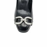 Pantofi office comozi cu accesoriu PF303-10 negru piele