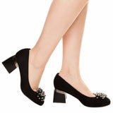 Pantofi office comozi cu accesoriu Sophie