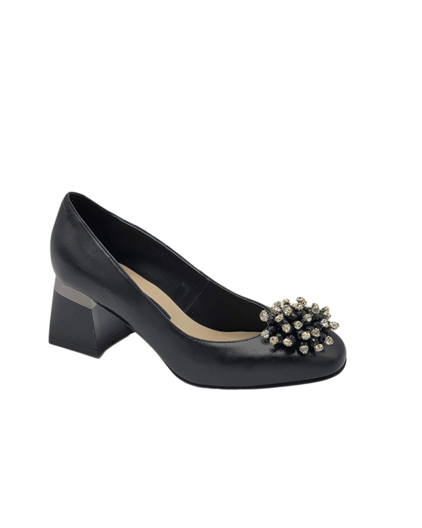 Pantofi office comozi cu accesoriu Sophie Black