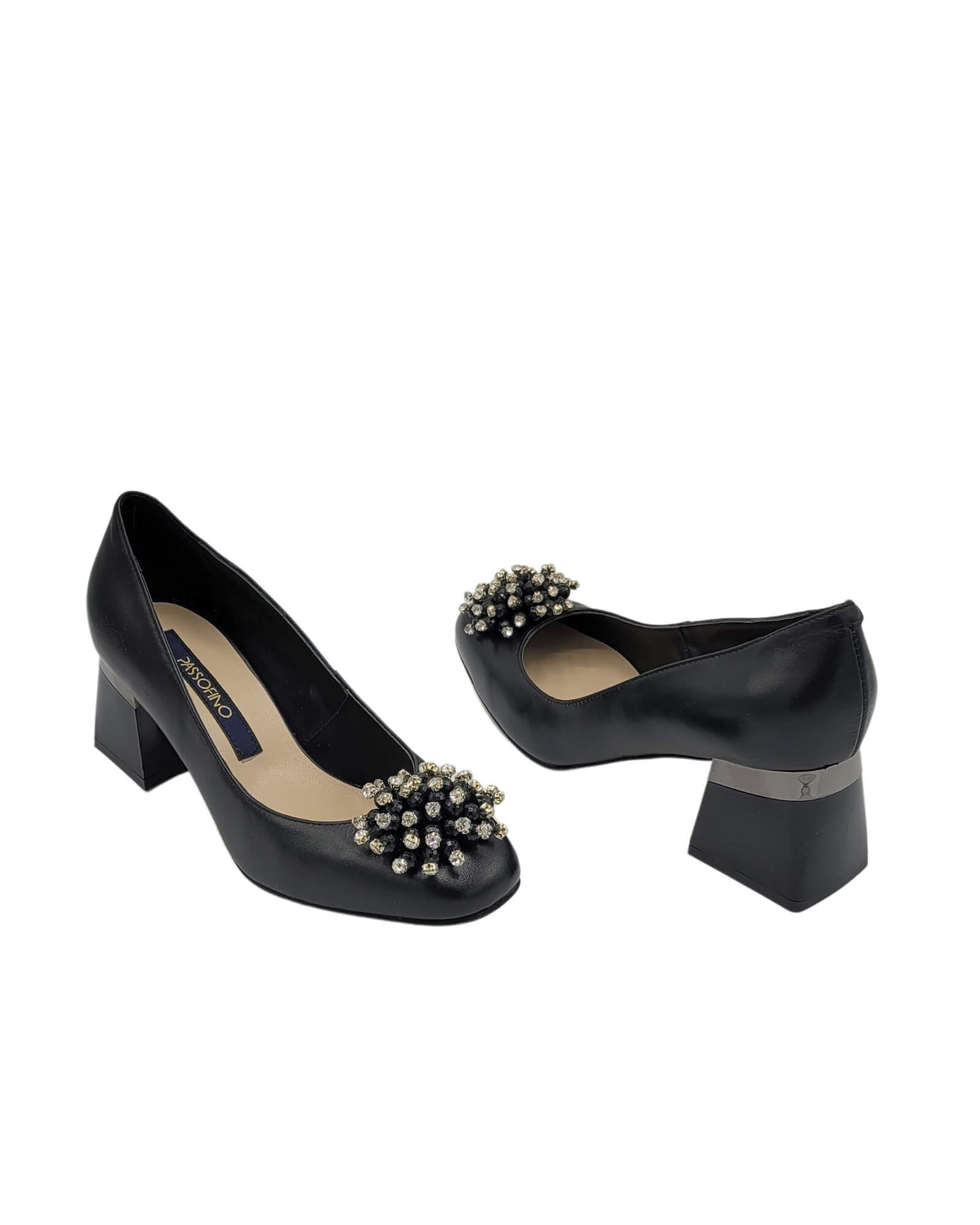 Pantofi office comozi cu accesoriu Sophie Black
