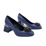 Pantofi office comozi cu accesoriu Sophie Blue