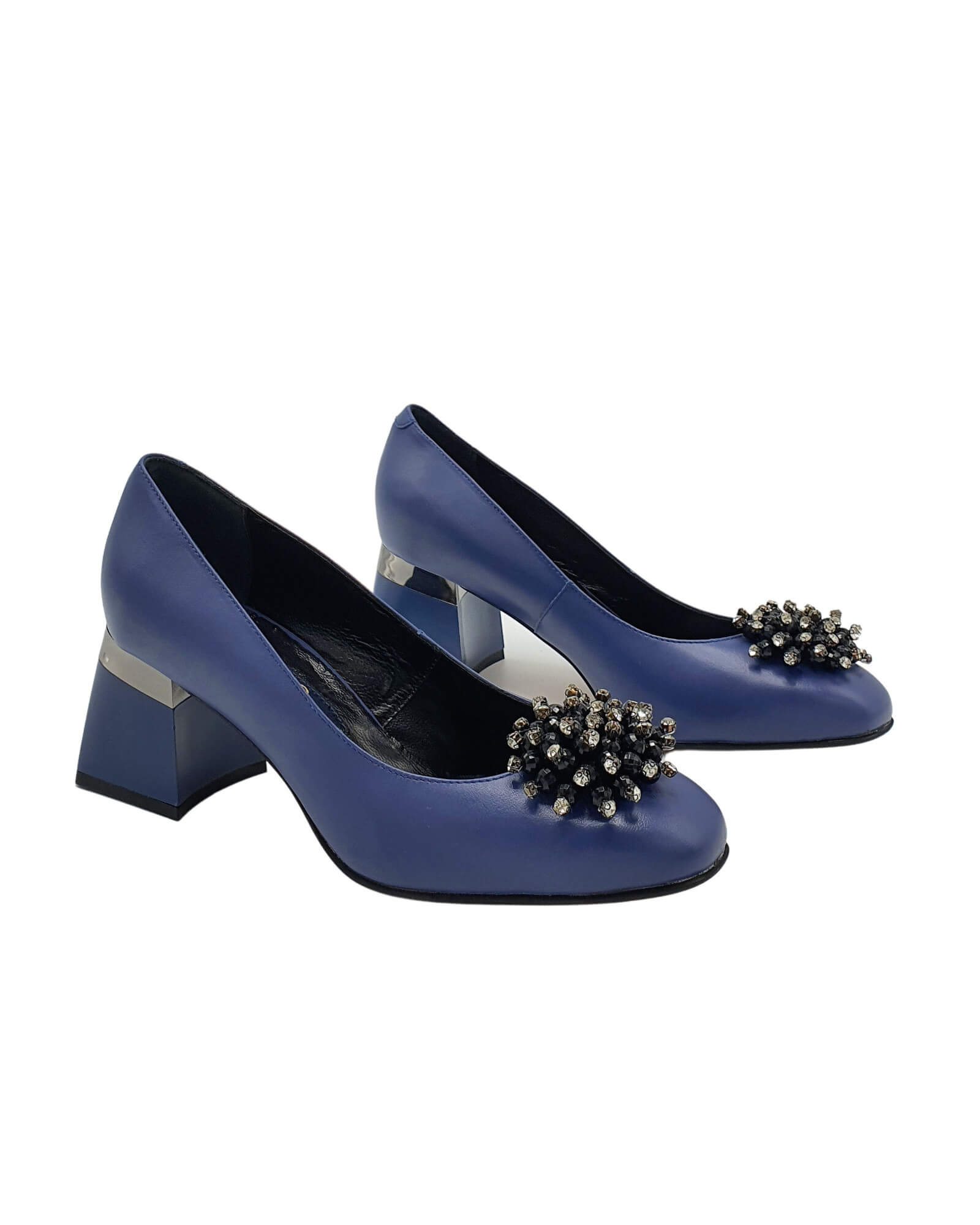 Pantofi office comozi cu accesoriu Sophie Blue