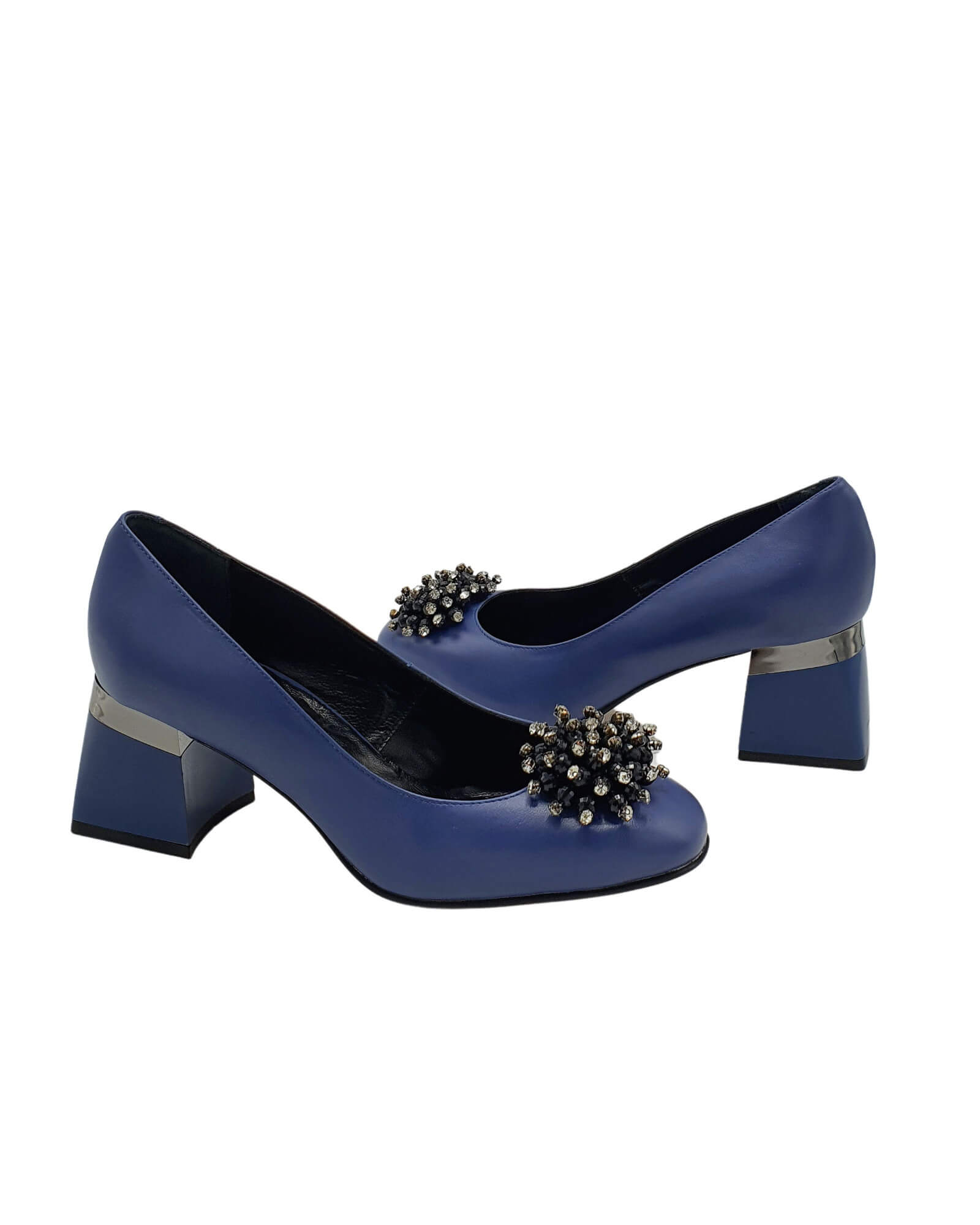 Pantofi office comozi cu accesoriu Sophie Blue