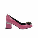 Pantofi office comozi cu accesoriu Sophie Fuchsia