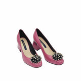 Pantofi office comozi cu accesoriu Sophie Fuchsia