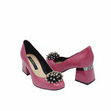 Pantofi office comozi cu accesoriu Sophie Fuchsia