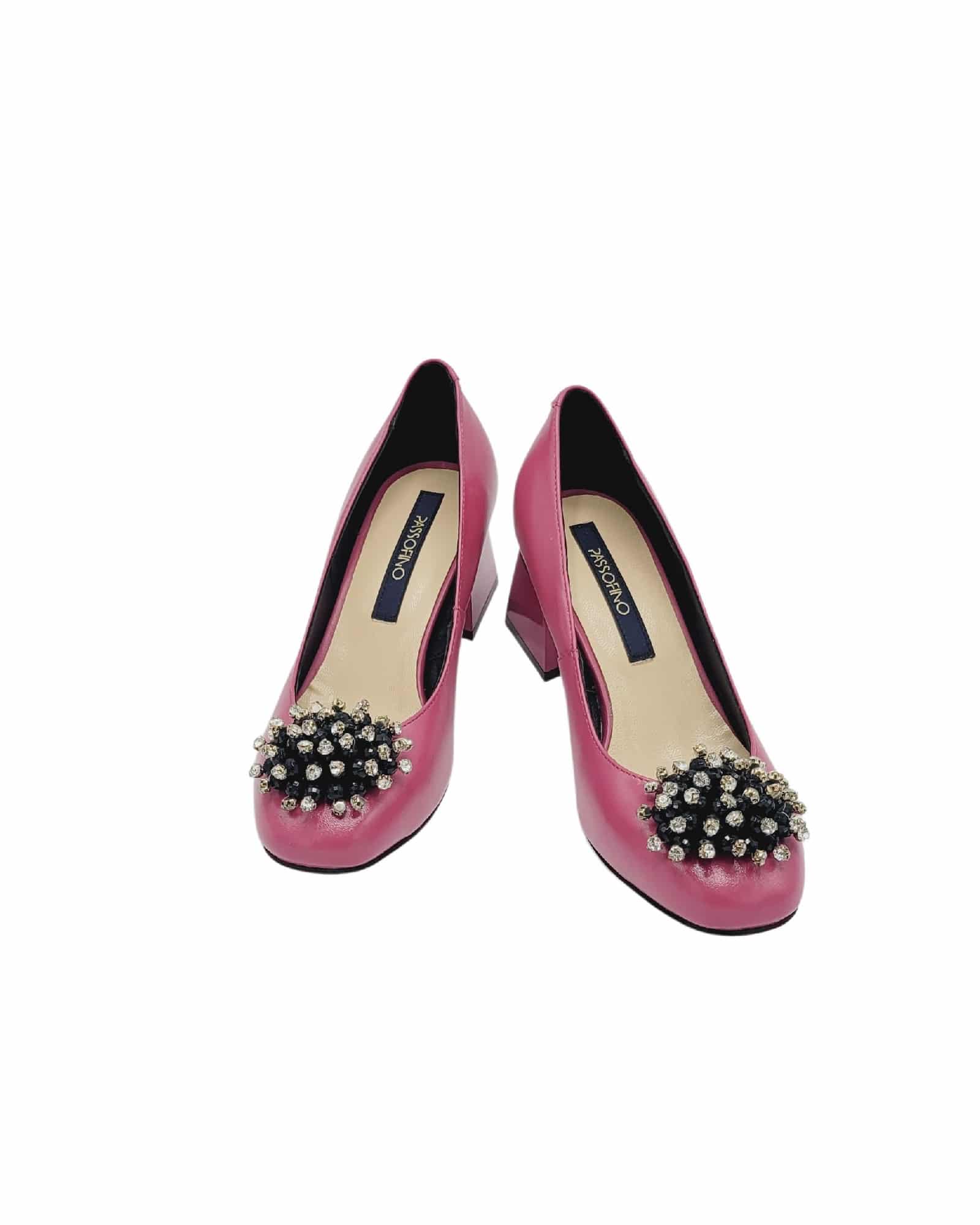 Pantofi office comozi cu accesoriu Sophie Fuchsia