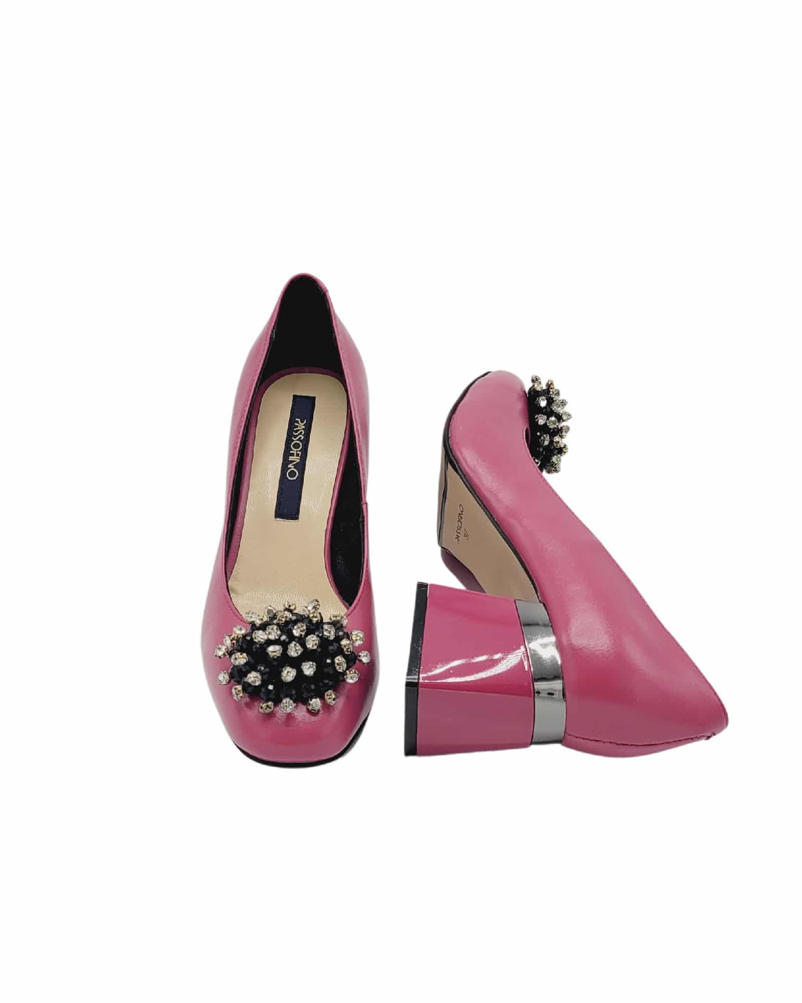 Pantofi office comozi cu accesoriu Sophie Fuchsia
