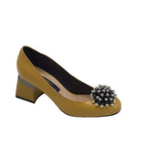 Pantofi office comozi cu accesoriu Sophie Yellow
