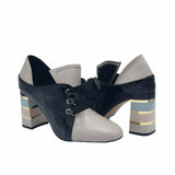 Pantofi office cu siret PF008-2 Grey