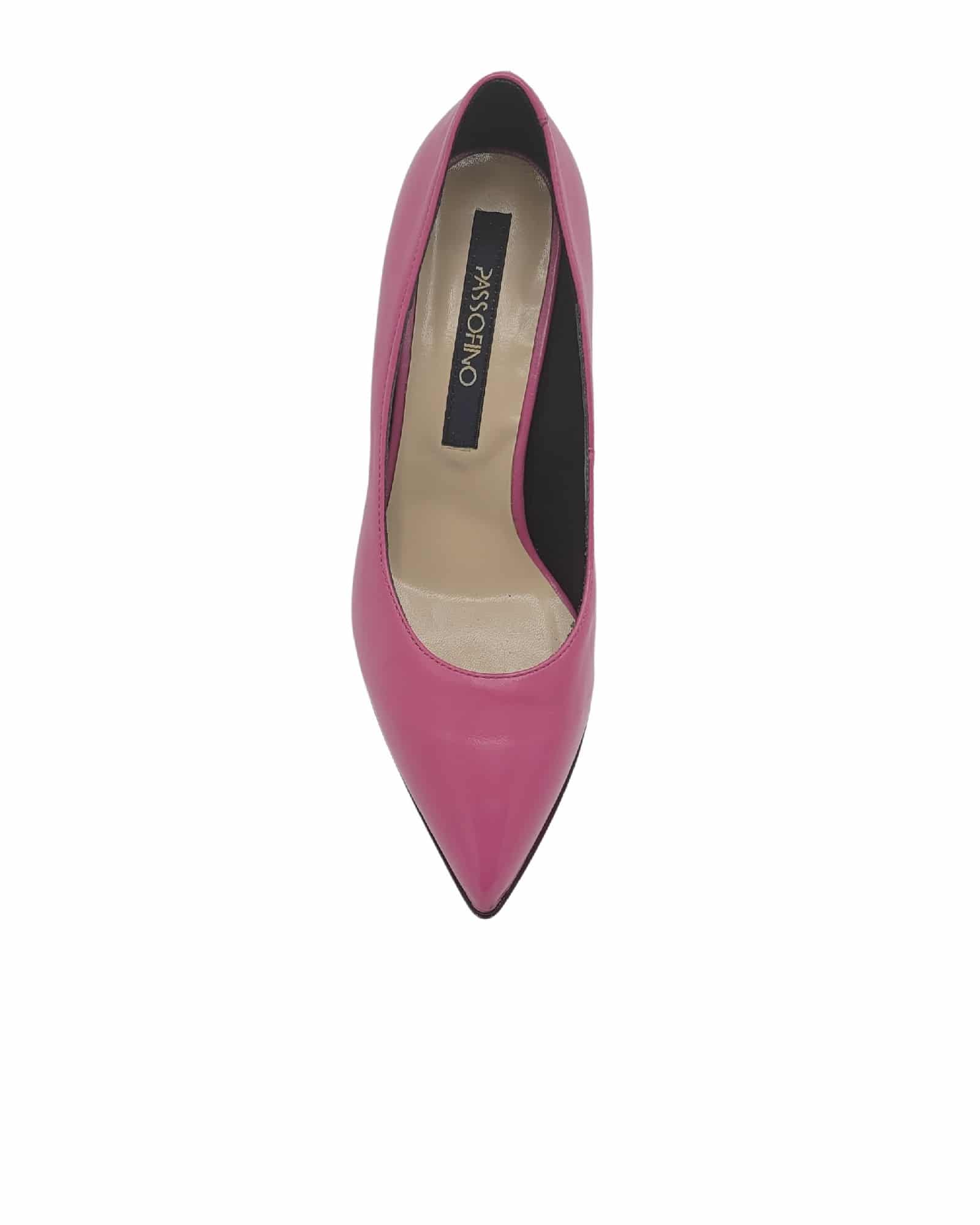 Pantofi office cu toc modern Saima Fuchsia